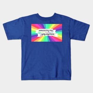 Spreading My Gay Agenda Kids T-Shirt